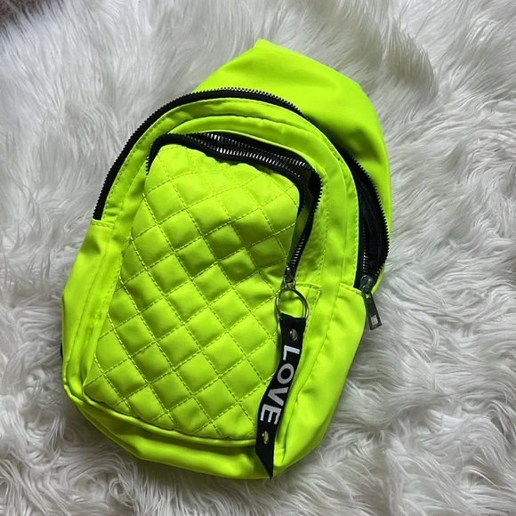 Neon Green Duo Sling Bag Classic - Picture 4 of 5